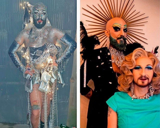 Carmelo Bordonaro alias Dragqueen Blac...ren Knstlern, was Dragkunst ausmacht.  | Foto: Felix Weber / Sylvia Gassner