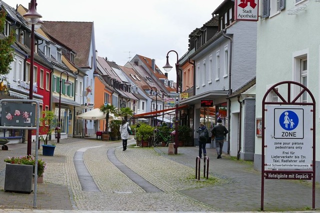 An einem regnerischen, grauen Tag wie ...nstadt von Breisach nicht so viel los.  | Foto: Sophia Ungerland