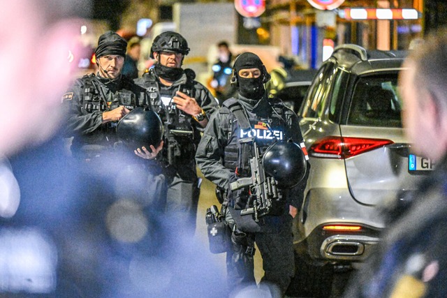 In einer Bar in der Innenstadt von Gppingen wurde ein Mann erschossen.  | Foto: Marius Bulling (dpa)