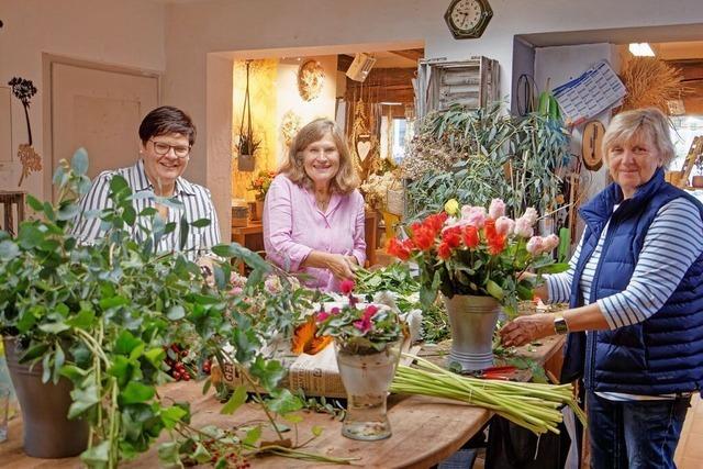 Gisela Ruh schliet ihr Blumengeschft in der Endinger Innenstadt