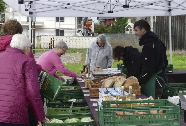 Brot, Gemse und Honig wurde an diesem Stand feilgeboten.   | Foto: Tom Jacob