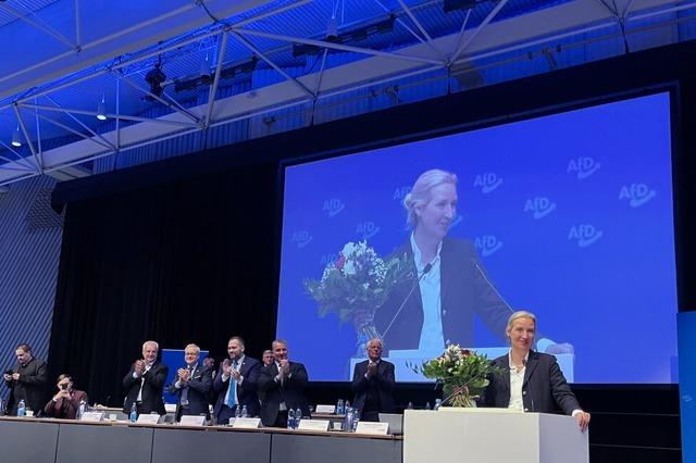 Alice Weidel an die Spitze der Sdwest-AfD gewhlt