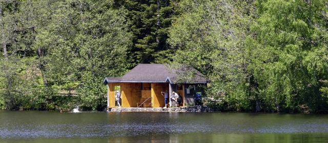 Kann das historische Umkleidehaus am S... mit hohem Wasserstand genutzt werden?  | Foto: Wilfried Dieckmann