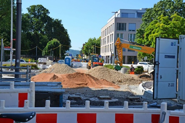 Durch die Baustelle am Aicheleknoten w...ioniert laut Beirat nicht reibungslos.  | Foto: Stadt Lrrach