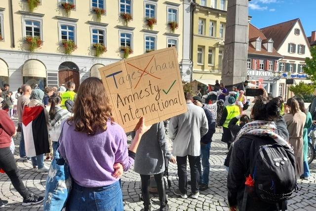 Rund 250 Teilnehmende bei Pro-Palstina-Demonstration am Samstag in Offenburg