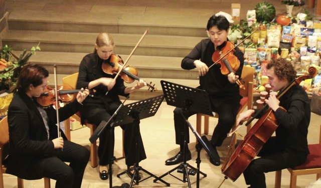 Zum Abschluss des Musikherbstes spielte das Quartetto Paganino.   | Foto: Rolf Reimann