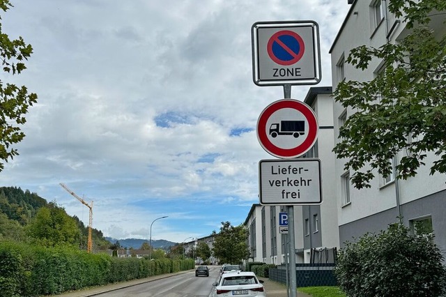 Freie Fahrt fr Lkw nur dann, wenn sie  Waren anliefern oder abholen.  | Foto: Monika Weber