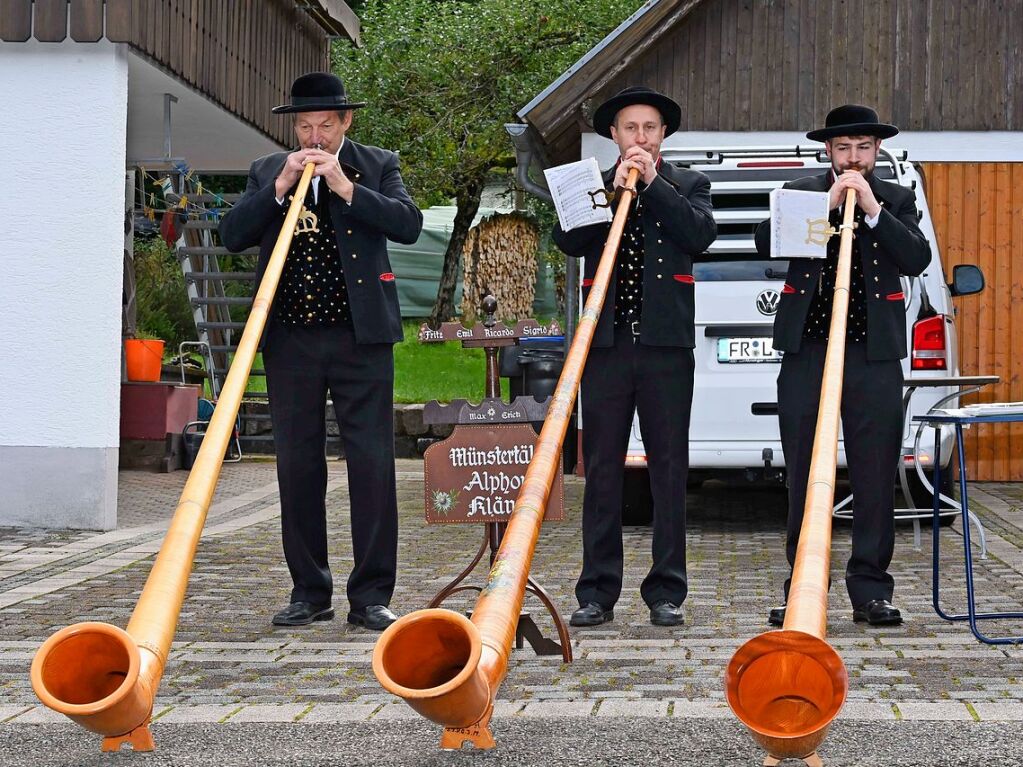 Wenn die Rinder fr die kalte Jahreszeit die hoch gelegenen Weiden verlassen, werden sie von den Menschen in Mnstertal und einem Volksfest empfangen.