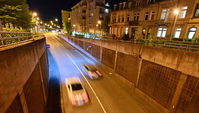 Eine Spur im Schtzenalleetunnel stadt...s ist in drei Oktobernchten gesperrt.  | Foto: Michael Bamberger