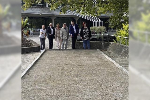 Boulebahn am Kurhaus eingeweiht