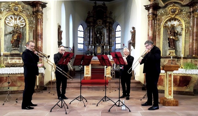 Beeindruckend: OPUS 4 aus Leipzig beim Kirchenkonzert   | Foto: Reiner Merz