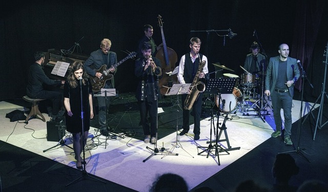 Das Spoken-Jazz-Ensemble Bakkhos&#39; Puns verbindet Musik, Poesie und Theater.  | Foto: Werkraum Schpflin