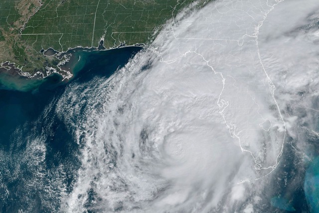 Hurrikan "Milton" folgt auf Hurrikan "Helene".  | Foto: Uncredited/National Oceanic and Atmospheric Administration/AP