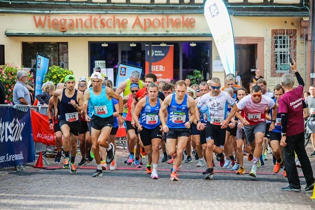 Im Jahr 2022 befanden sich Start und Ziel noch beim Ettenheimer Rathaus.  | Foto: Sandra Decoux