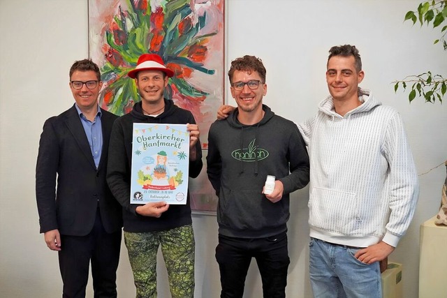 Startklar fr den ersten Oberkircher H...gert, Tobias Pietsch und Daniel Biehl.  | Foto: Denise Burkart/Stadt Oberkirch