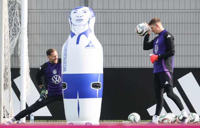 Konkurrenten als Ter-Stegen-Platzhalte...uttgarts Torwart Alexander N&uuml;bel.  | Foto: Daniel L&ouml;b/dpa