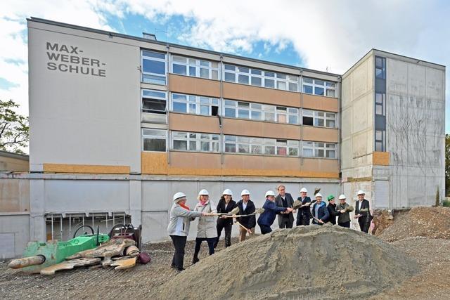 Spatenstich fr den neuen Viergeschosser der Freiburger Max-Weber-Schule