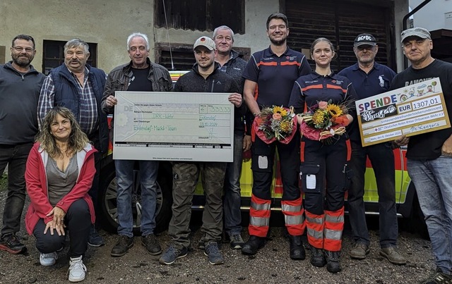 Viele Teilnehmer des Enkendorfmarktes ... sammelten Spenden fr das Wehrer DRK.  | Foto: Julia Becker