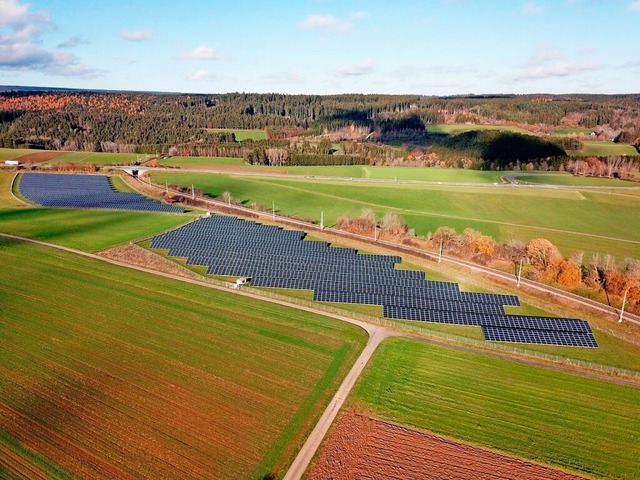 Freiflchen-Photovoltaikanlagen wie im...dingen sieht man in Todtmoos kritisch.  | Foto: Philippe Thines