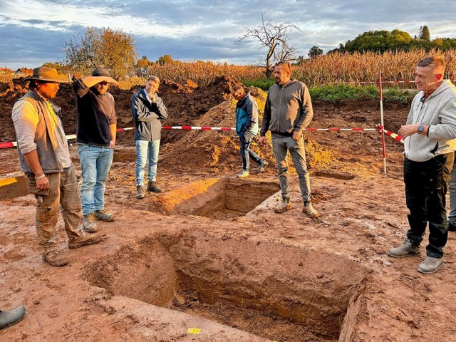 Ein Zwischenstand der Archologische G...wurden bei einer Begehung vorgestellt.  | Foto: Erika Sieberts