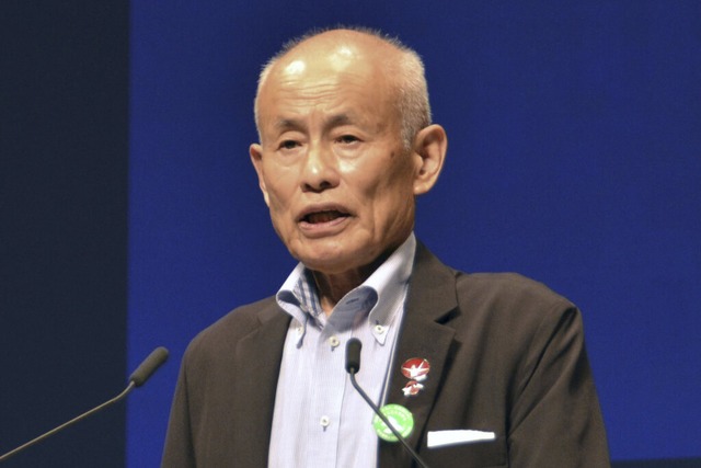 Tomoyuki Mimaki ist Prsident von Niho...enabwrfe ber Nagasaki und Hiroshima.  | Foto: dpa