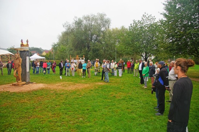 Im Brgerpark Altes Grne &#8211; hier... Komposttoilette ihren Platz bekommen.  | Foto: Ilona Huege