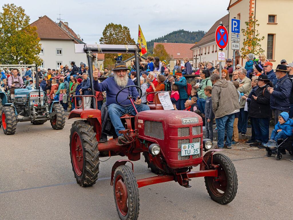 Die Tiere der Erlenbacher Weidegenossenschaft sind wieder im Tal. Das wurde in Oberried beim Almabtrieb mit einem groen Fest gefeiert.