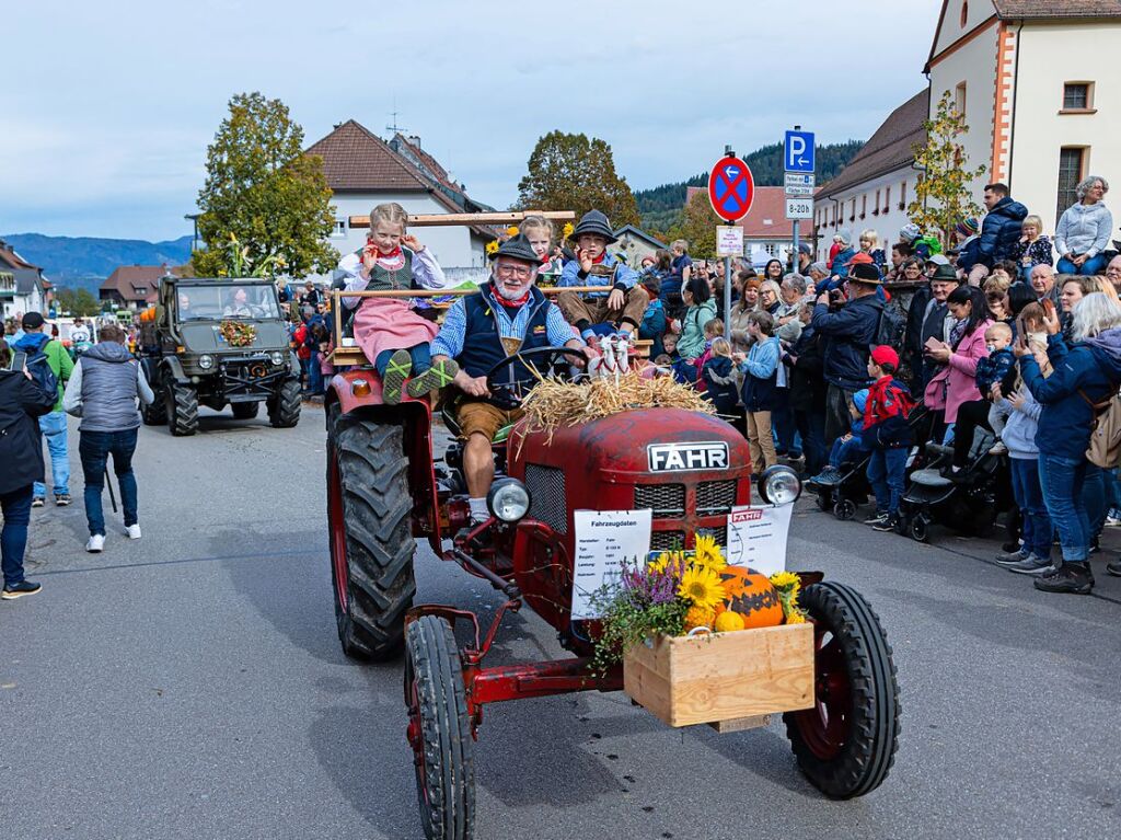 Die Tiere der Erlenbacher Weidegenossenschaft sind wieder im Tal. Das wurde in Oberried beim Almabtrieb mit einem groen Fest gefeiert.