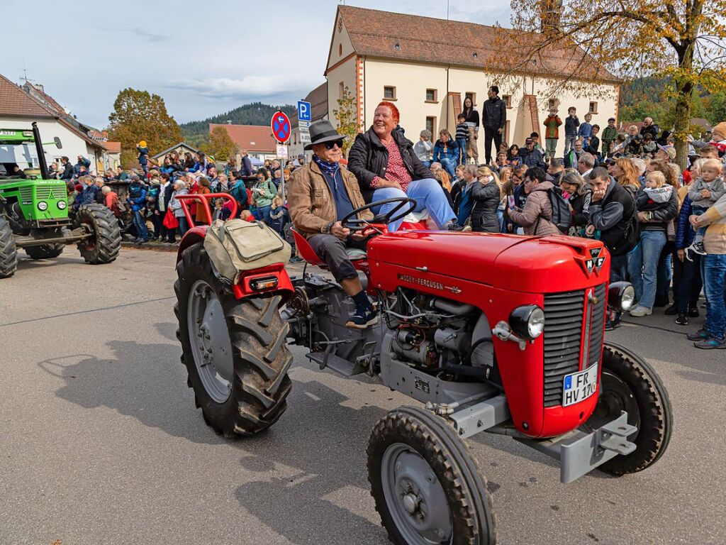 Die Tiere der Erlenbacher Weidegenossenschaft sind wieder im Tal. Das wurde in Oberried beim Almabtrieb mit einem groen Fest gefeiert.