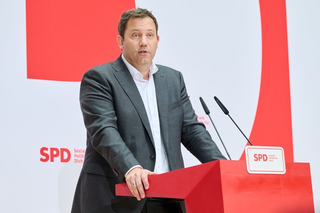 SPD-Chef Klingbeil: "Wir wollen gewinnen."  | Foto: Annette Riedl/dpa