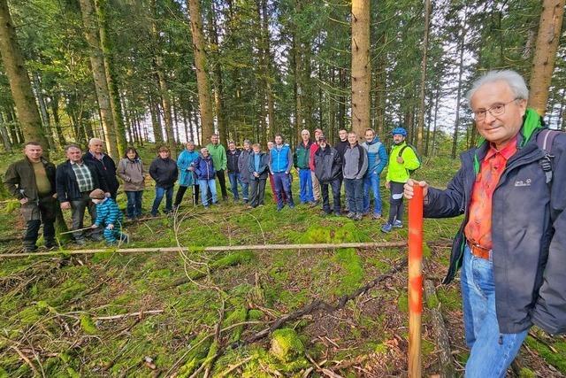 Massive Kritik an Windkraft-Plnen bei einer Ortsbegehung am Zeller Blauen