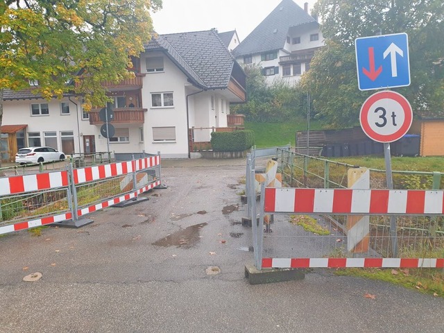 Die Entscheidung ber die Erneuerung d...n Autoverkehr ist die Brcke gesperrt.  | Foto: Sonja Niederer