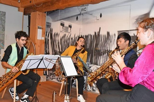 Premiere Hinterzarten: Ein Saxophon-Quartett prsentiert erstmals klassische und moderne Klnge im Skimuseum