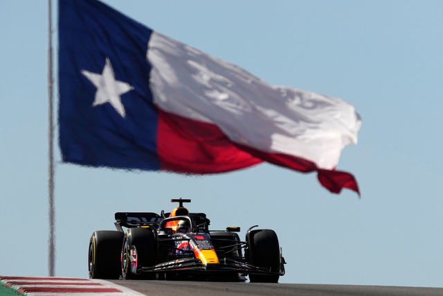 Max Verstappen gewann in den vergangenen drei Jahren in Austin.  | Foto: Eric Gay/AP/dpa