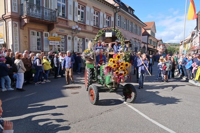 Hhepunkt des Herbstausklangs in Ihrin...erbstliche Spezialitten zu entdecken.  | Foto: Christine Weirich