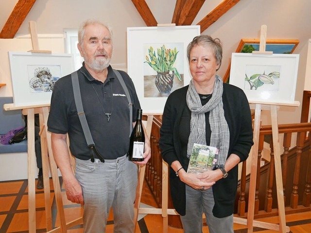 Sabine Brandenburg-Frank und Egon Fran...0; im Brennet-Museum im Wehr erffnet.  | Foto: Michael Gottstein