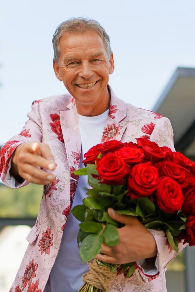 Am Samstagabend tritt Andreas Rombach,...Schlager &#8222;Der Blumenmann&#8220;.  | Foto: Bernhard Wrzburger