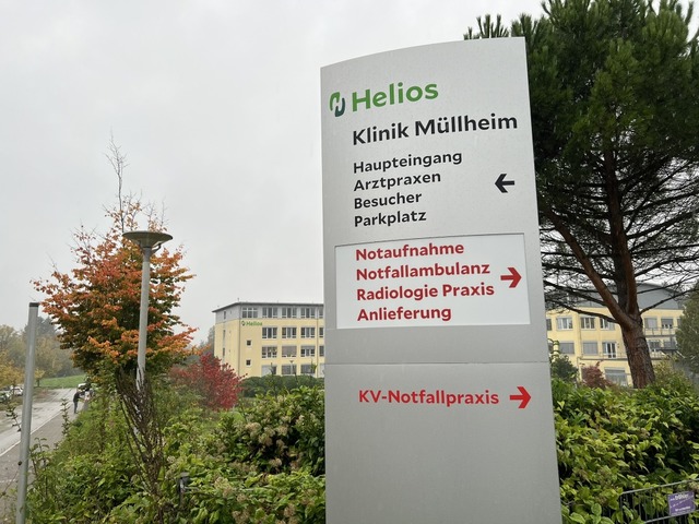 In Mllheim wird die Schlieung der No...e ihre Rume in der Helios-Klinik hat.  | Foto: Alexander Huber