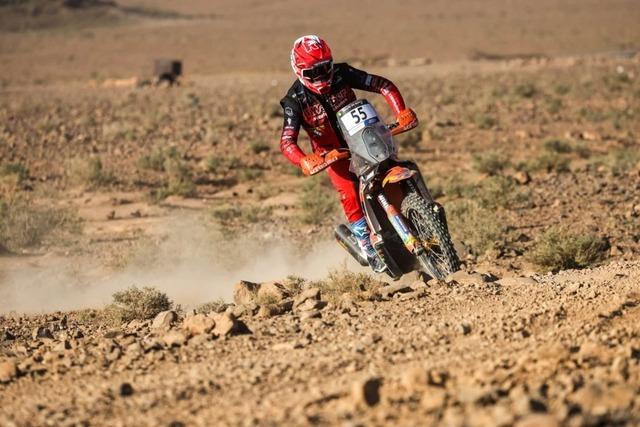 Motorradfahrer Mike Wiedemann aus Endingen sieht sich fr die Dakar gerstet