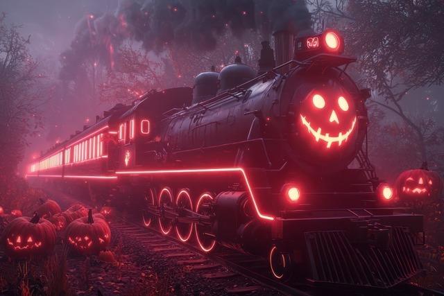 Gruseln zwischen Zgen: Halloween im Eisenbahnmuseum Mulhouse