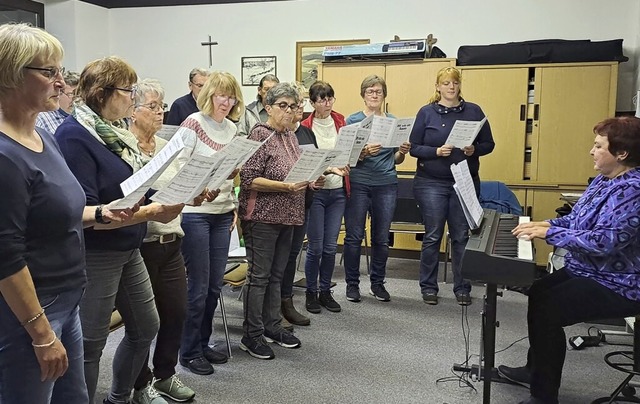 &#8217;S Chrle Amrigschwand bereitet ...aufs Jahreskonzert am 26. Oktober vor.  | Foto: Pichler