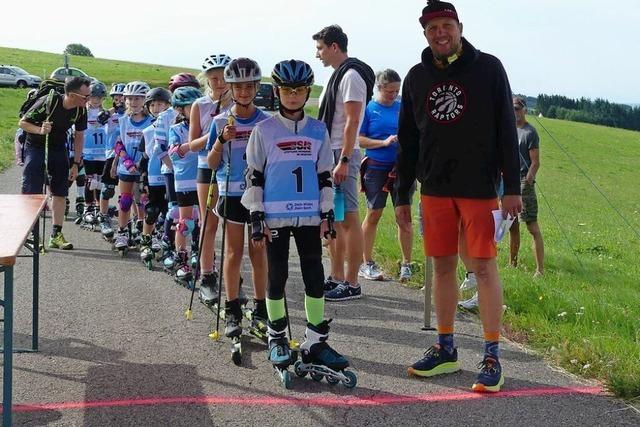 Der dritte Rollskitag in Herrischried soll die jungen Sportler auch auf den Winter vorbereiten