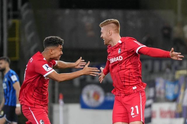 Yann Sturm und Co. wirbeln vor der Pause: SC Freiburg II gewinnt erneut unter Flutlicht