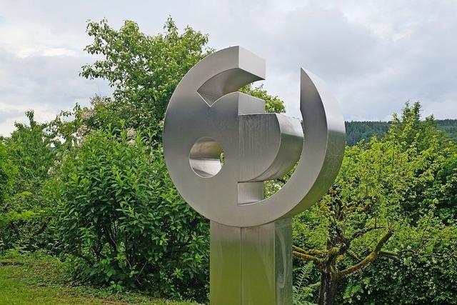 Edelstahlskulptur aus dem Hause Baumann als Geschenk fr Weil am Rhein