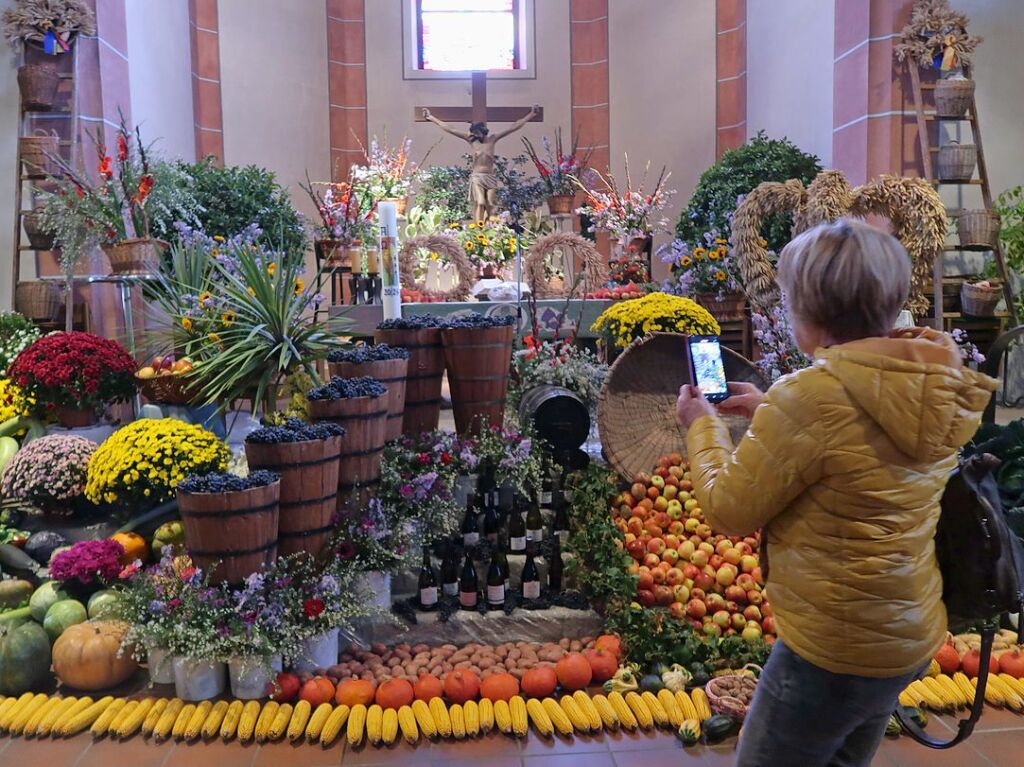 Das Erntedankfest gebhrend feiern, ist fr Winzer und Landwirte in Ihringen seit Jahrzehnten guter Brauch.