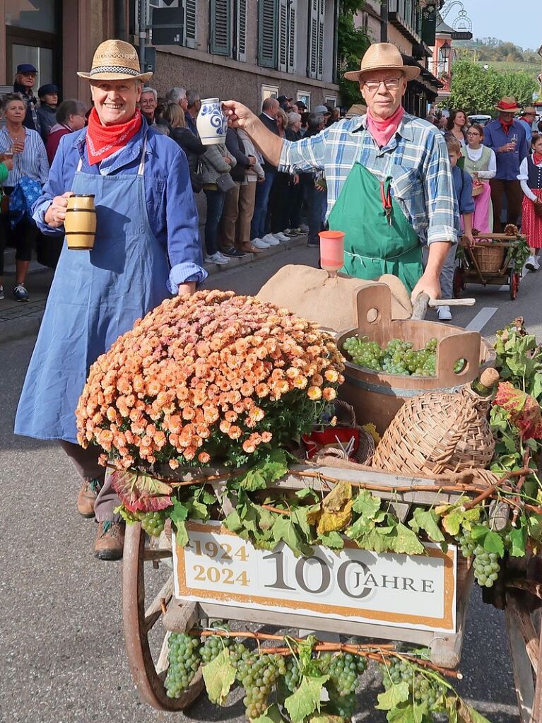 Das Erntedankfest gebhrend feiern, ist fr Winzer und Landwirte in Ihringen seit Jahrzehnten guter Brauch.