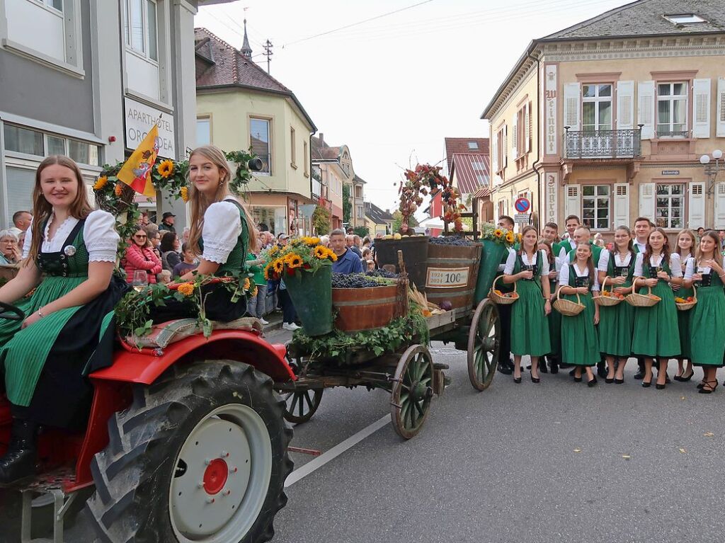 Das Erntedankfest gebhrend feiern, ist fr Winzer und Landwirte in Ihringen seit Jahrzehnten guter Brauch.