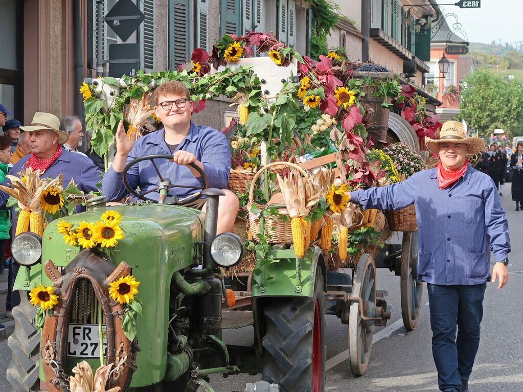 Das Erntedankfest gebhrend feiern, ist fr Winzer und Landwirte in Ihringen seit Jahrzehnten guter Brauch.