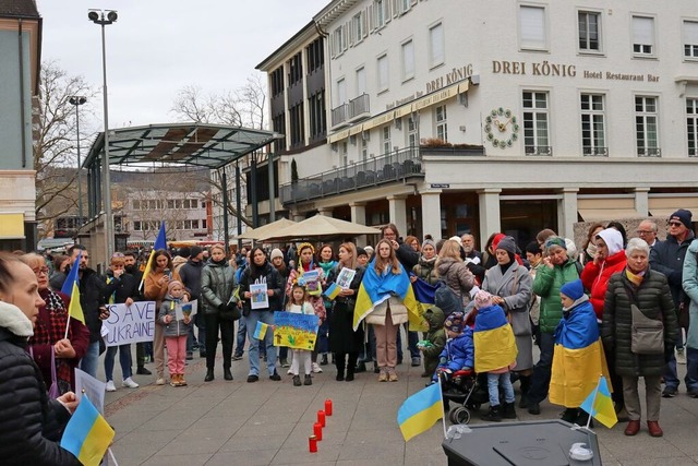 Gegen den Krieg in der Ukraine demonst..., findet der Historiker Wolfram Wette.  | Foto: Drilon Krasniqi