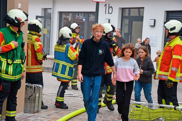 Menschenrettung war das erste Ziel der bung.  | Foto: Andrea Steinhart